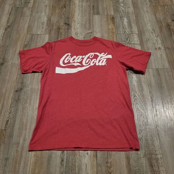Coca Cola Recycled Bottle Graphic Crew Neck Tee Shirt Mens Size Medium - Picture 1 of 4